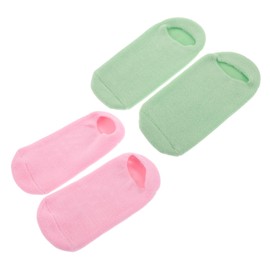 BIUDECO 4pcs Moisturizing Foot Mask Socks for Dry Cracked Feet Overnight Hydration Callus Remover Spa Socks