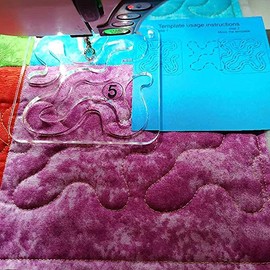 Free Motion Quilting Template Quilting Templates Acrylic Meander Template for Domestic Sewing Machine