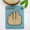 Printtoo Souvenir Home Decor Guangzhou China Engraved Wooden Fridge Magnet