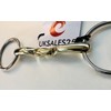UKSALES25 LOOSE RING SNAFFLE BIT TURTLE CURVED TONGUE SAVER (Horse