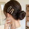 WENJESO Simple Acetate Hair Clip, For Sides/Bangs, Insta-Style, Cute Bebe