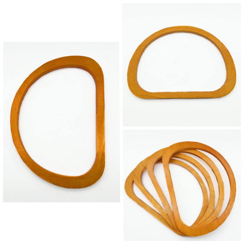 Model Worker 4PCS MDF Oval Shaped Handles Replacement for Handmade