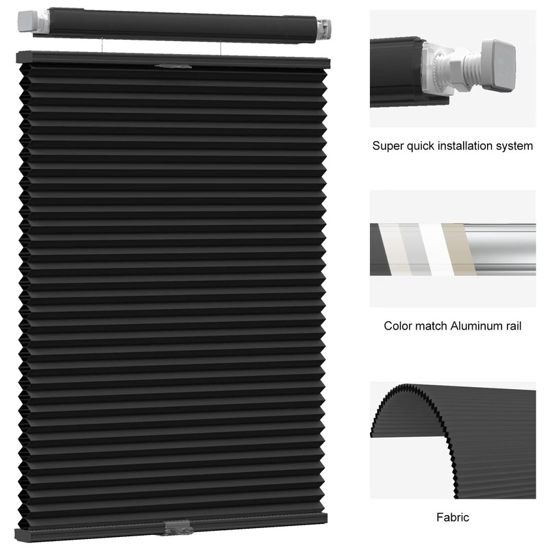 Myshade Custom 1.5 Inch No Drill No Tools Cellular Shades