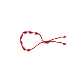MUNIFICENCE Seven Knot Bracelet Anklet String For Protection Evil Eye, Good Luck Men Women Couples Amulet/Pulsera Hilo Suerte Mal De Ojo Amuleto Karma Mujer Hombre Proteccion (RED)