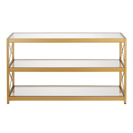 Hutton Rectangular TV Stand for TV's up to 50" in Brass