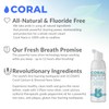 Coral Nano Silver Foaming Toothpaste, Natural Fluoride Free Toothpaste, SLS
