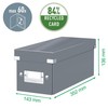 Leitz Click & Store Slim Storage Box, CD Storage, Ideal