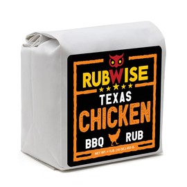RubWise Texas Style BBQ Chicken Rub (1lb) No MSG | Premium Texan Barbecue Spices for Smoking and Grilling | Great for Poultry, Turkey, Duck, and Seafood | Meat Seasoning Spice Dry Rubs
