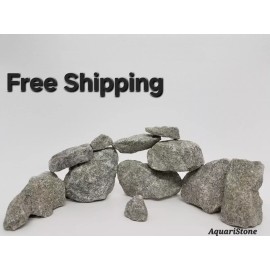 Aquaristone Rocks for Aquarium Stone Decorations 10lbLight Green Granite Fish Tank Ornaments