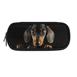 HUGS IDEA Animal Beagle Puppy Kids Pencil Case Pencil Case for Boys Girls, Large Capacity Pen Pouch Cosmetic Bag, Stationery Desk Organizer Pencil Case Bag