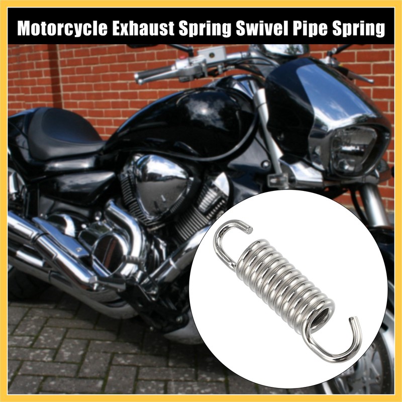 BULLSPANN Motorcycle Universal Exhaust Pipe Spring 43 mm Stainless Steel