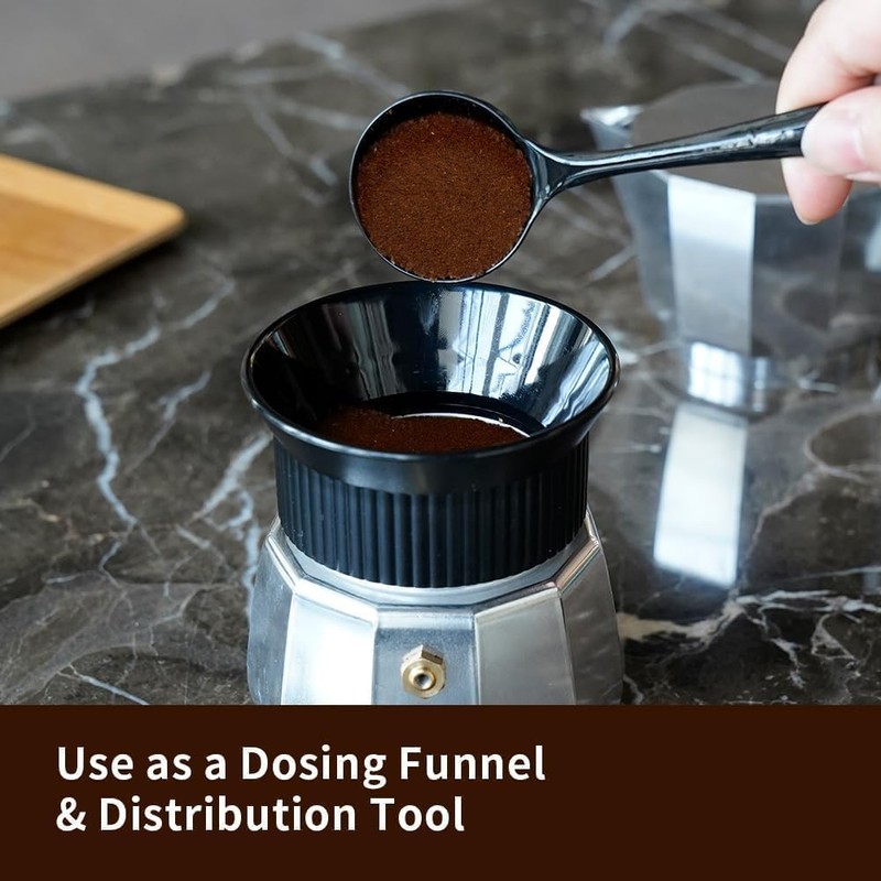 watchget Moka Pot Dosing Funnel, Espresso Coffee Dosing Funnel Plastic