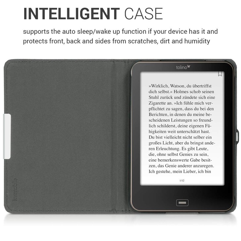 kwmobile Flip Case Compatible with Tolino Vision 1/2/3/4 HD Case