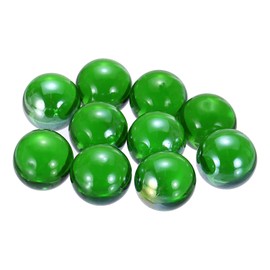 sourcing map Acrylic Beads,10pcs Round Acrylic Gemstone Light Green 0.46lbs (0.98") Acrylic Marbles Pebbles for Vase Fillers Aquarium Decor DIY Craft