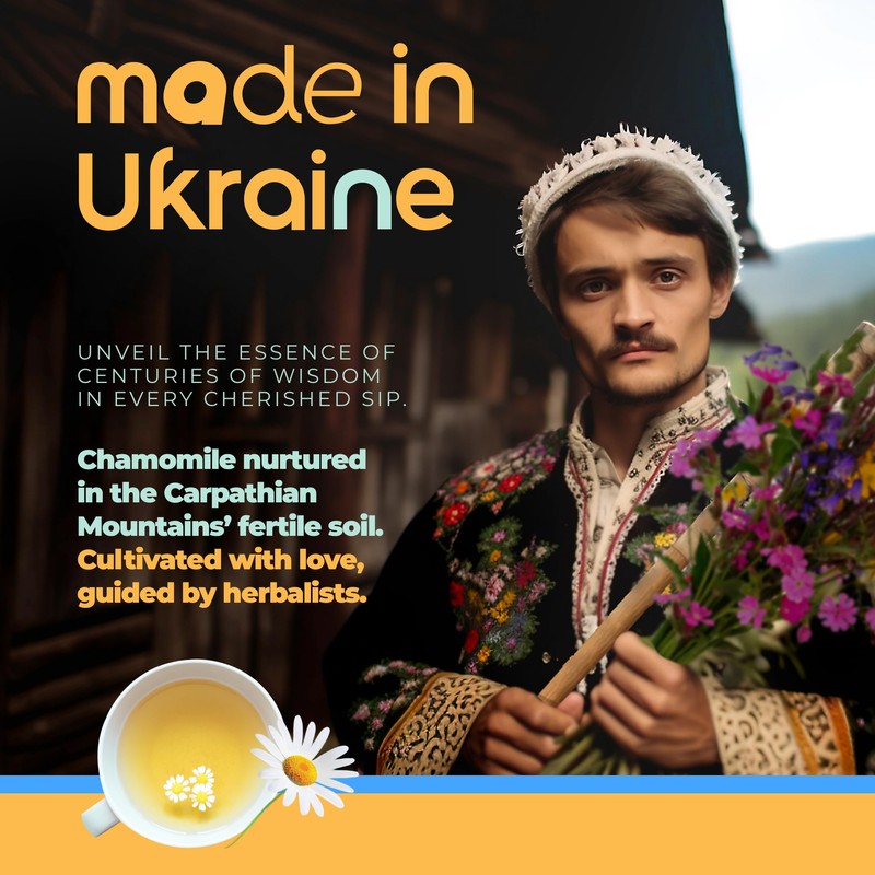 100% Pure Chamomile Tea - Only Flowers without Stems, Chamomile