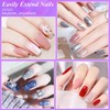 Becellen Pack of 500 Artificial Nail Tips, Soft Gel Nail