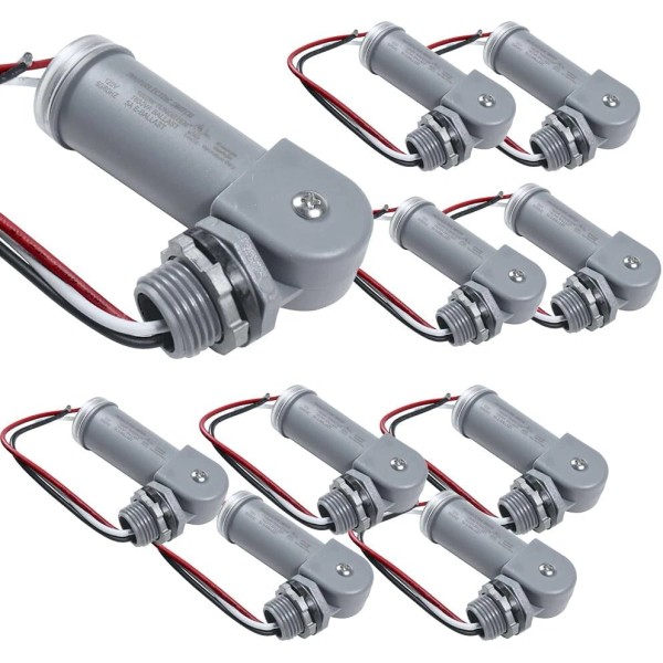 HQRP 10pcs HQRP Photocell Swivel Mount Dusk / Dawn Light