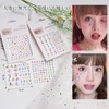 Mefeny Rhinestone Sticker Makeup Sticker Colorful Star Heart Teardrop Shaped
