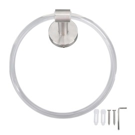 Wall Mounted Towel Ring Thicken 304 Stainless Steel Acrylic Modern Bathroom Towel Ring