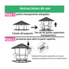 AZULDIMEN Comedero para Colibríes, Bebedero para Colibríes, Decoración de Jardín