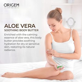Origem Luxury Body Care Aloe Vera Revitalizing Body Butter 8oz Cream Lotion