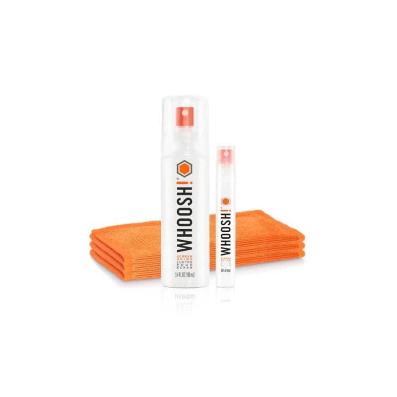WHOOSH! Screen Shine Duo+ Desk Bottle and Pocket Sprayer &