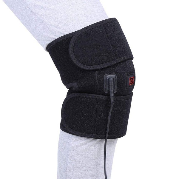 Knee Heating Pad,3 Temperature Control USB Heating Knee Support Brace,hot and cold for Knee Injury, knee arthritis,Muscles Pain Relief Relax,Knee Stiff, Strains, Fits Knee Calf