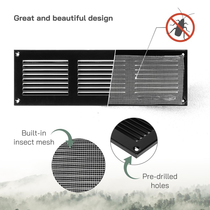 Vent Systems 300 x 100 mm / 12" x 4"