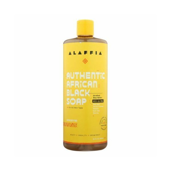 Black Soap Unscented 32 Oz  by Alaffia