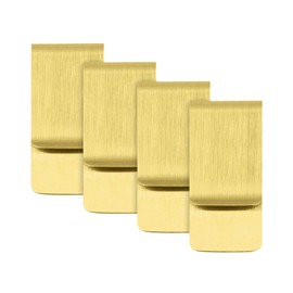 Clepsidra® Kit de 4 Clip para billetes de acero inoxidable. Cartera hombre o tarjetero hombre. Clip dinero para orden y accesibilidad. Accesorios para hombre, regalos para hombre. Money clip wallet.