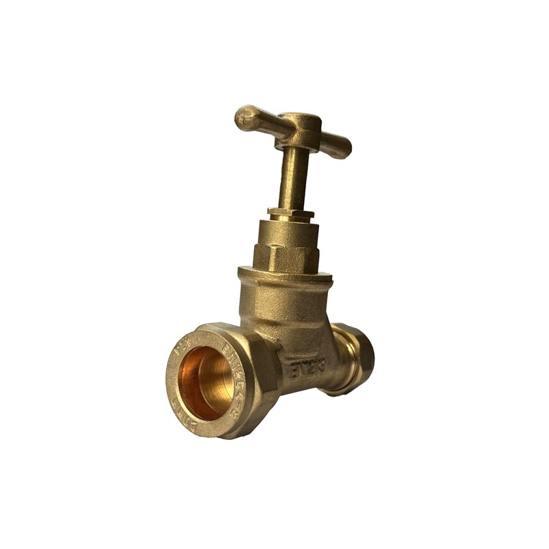 Premium 20mm MDPE X 15mm Copper Stopcock - BS1010 &