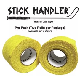 STICK HANDLER  Professional Hockey Grip Tape Pro Pack  (Yellow | Two Pack)