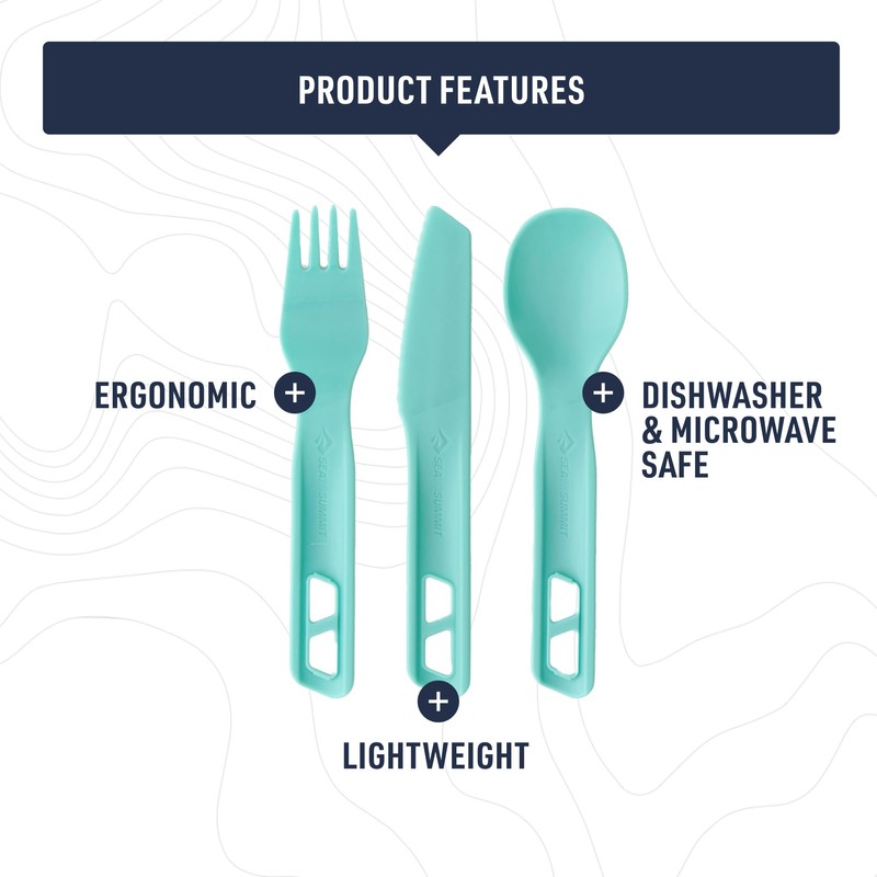 Sea to Summit Passage Camp Cutlery Set, Fork, Spoon and