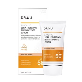 DR.WU Zinc Oxide Free SPF 50+ PA+++ Sunscreen + Moist (No Color) Hyaluronic Acid Ceramide Formulated Tone Up Makeup Base Sensitive Skin Moisturizing (Color Included (2024 Package))