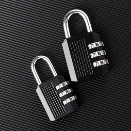 Sleek Black Dial Combination Lock for Lockers and More Black Combination Lock Small 5ea