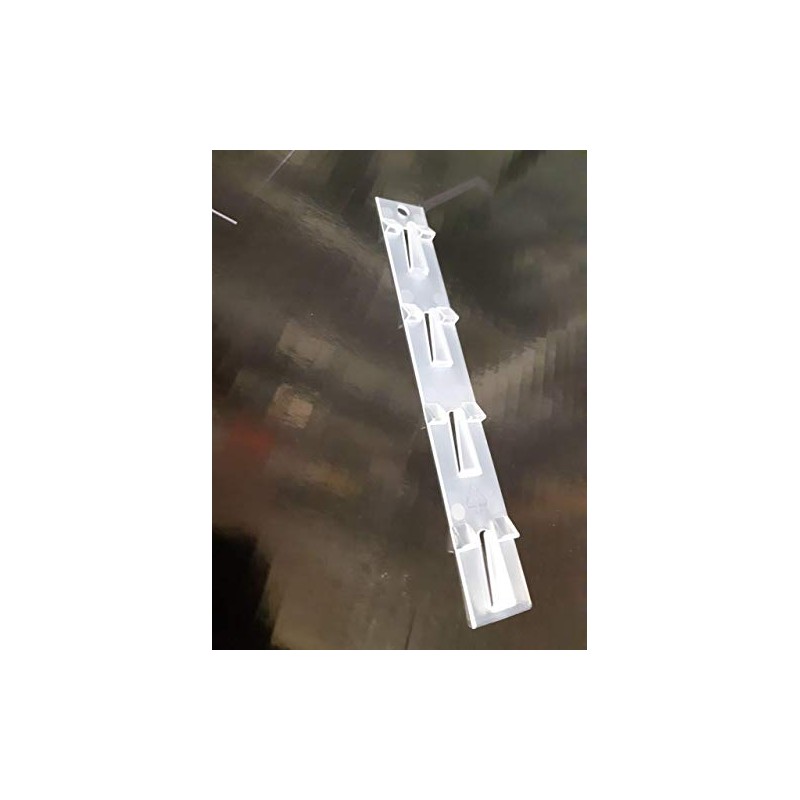 10 x Fast Load Merchandising Strip, Translucent Moulded Clip Strips