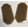 Lamp Lot Of 10 VTG Beveled 8 Sided Starburst Amber