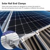 PV Earth End Terminals, Z Brackets for Solar Mounting, Lightweight,