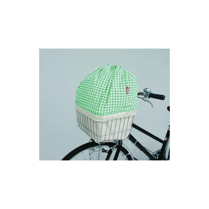 Maruto D-7F Inner Type Front Basket Cover, Checked Green