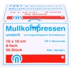 Muslin Compresses ES 10 x 10 cm Non-Sterile 8-Ply
