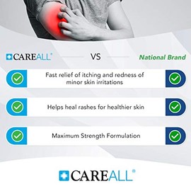 CareAll CareAll Hydrocortisone Cream 1% (25 Pack), 0.9gr Foil Packet, Maximum Strength Formulation, Anti-Itch Rash Skin Cream Relieves Itching, Redness, Eczema, Insect Bites, Poison Ivy, and Psoriasis