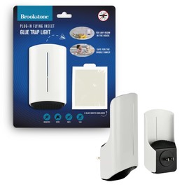 Plug-in Flying Insect Glue Trap - LED and UV Attractant with Disposable Glue Sheets