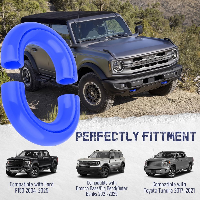 GLOBLED 2 PCS Tow Hooks Covers Hitch Cover Fits for
