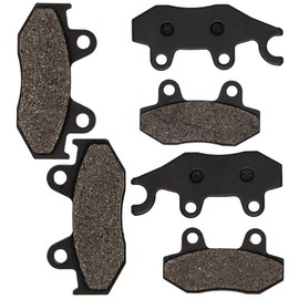 NICHE Brake Pad Kit for Yamaha Raptor 700 700R YFZ450R 1S3-W0045-10-00 1S3-W0045-00-00 Front Rear Semi-Metallic