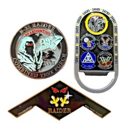 New B-21 Raider Stealth Bomber 3 Military Challenge Coins Northrop Grumman USAF
