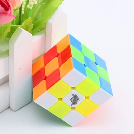 Speed Cube Set 3 Pack Cyclone Boys 2x2 Two Sides 3x3 QiYi Speed Cube 3x3x3 Stickerless Magic Cube Bundle Puzzle Toys for Kids and Adults by AHYUAN