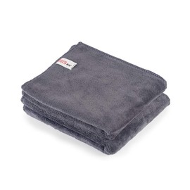 SGCB 2 Pack Premium Car Microfiber Towels, 16” x 24” Car Drying Wash Towels Extra Plush Super Absorbent Scratch & Swirl & Lint Free Detailing Polishing Buffing Finishing Towels - Gray