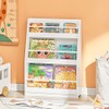 SoBuy Librería Infantil, Estante con Barandilla, 58*18*81cm (LFA), Blanco