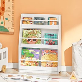SoBuy Librería Infantil, Estante con Barandilla, 58*18*81cm (LFA), Blanco