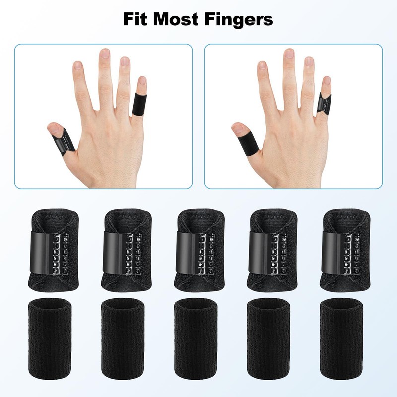 hautllaif Pack of 5 Splint Finger Bandages, Splint Stabiliser for